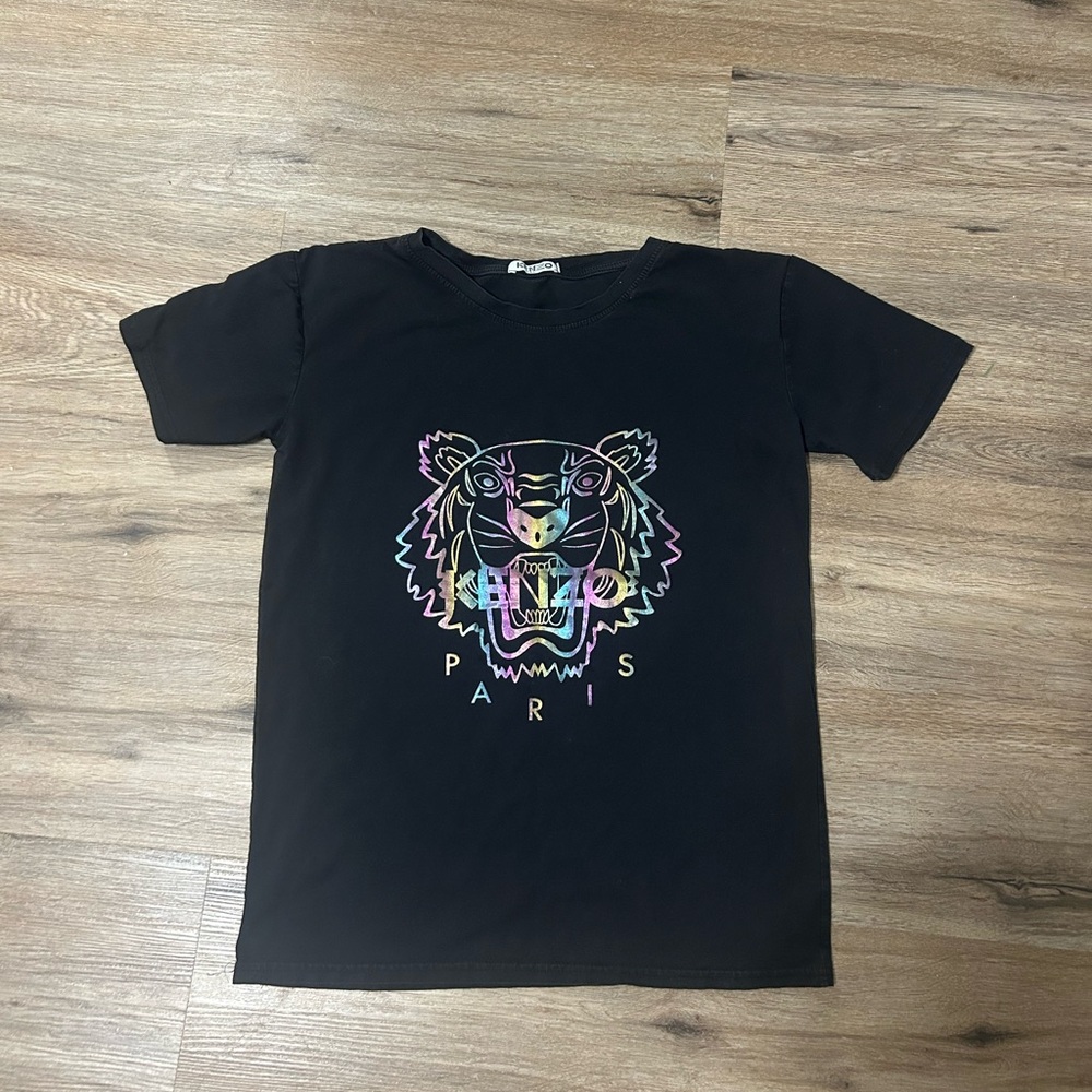 Kenzo Kids Black Tiger T-Shirt